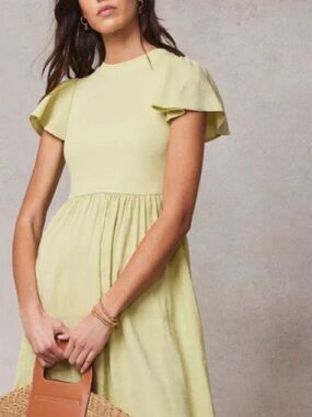 Mint Velvet Sleeveless Light Green Maxi Dress sz Large midsize comfortable